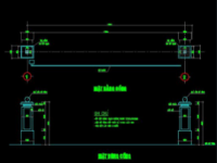 Cổng nhà xưởng,Bản vẽ cổng nhà xưởng,Bản vẽ cổng bến bãi,Autocad cổng nhà xưởng